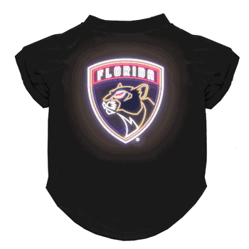 Florida Panthers Neon Pet T-Shirt, Large