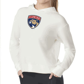 Florida Panthers NHL Kadi Waffle Hoodie Coconut Cream Small
