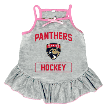 Florida Panthers Pet Dress Grey Type Small