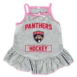 Florida Panthers Pet Dress Grey Type Small