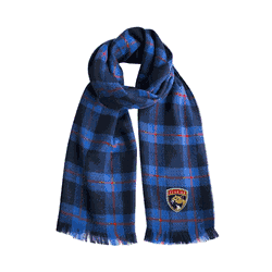 Florida Panthers Plaid Blanket Scarf NV-RED