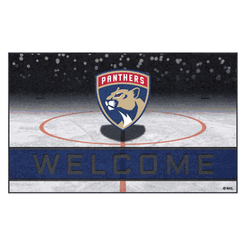 Florida Panthers Rubber Door Mat - 18in. x 30in.