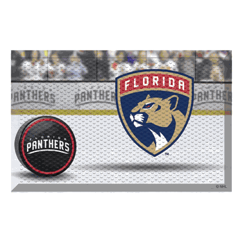Florida Panthers Rubber Scraper Door Mat