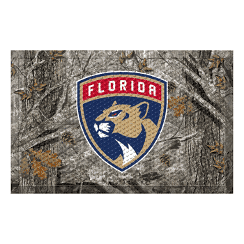 Florida Panthers Rubber Scraper Door Mat Camo