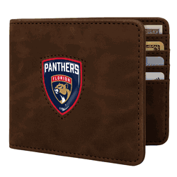 Florida Panthers Shield Wallet - Brown