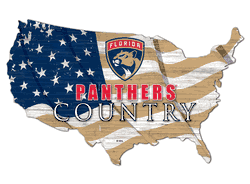 Florida Panthers USA Shape Flag Cutout
