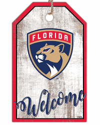 Florida Panthers Welcome Team Tag 11x19 Sign