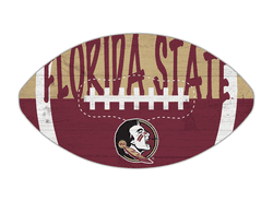 Florida State Seminoles 12" Football Cutout Sign with City Name