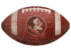 Florida State Seminoles 12" Football Shaped Sign