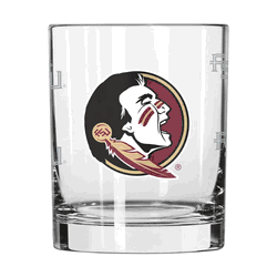 Florida State Seminoles 14oz Satin Etch Rocks Glass