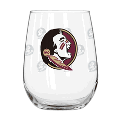 Florida State Seminoles 16oz Satin Etch Curved Beverage Glass