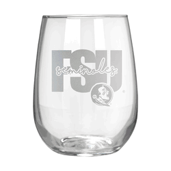 Florida State Seminoles 17oz Stemmless Wine Glass