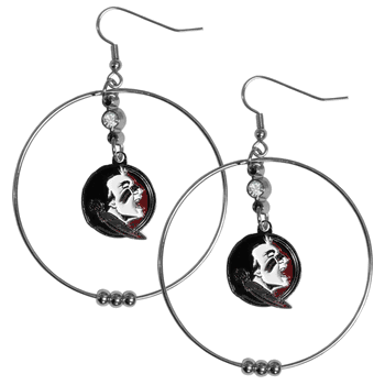 Florida State Seminoles 2 Inch Hoop Earrings