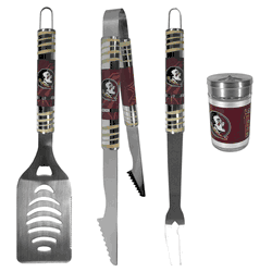 Florida State Seminoles 3 pc Tailgater BBQ Set and Season Shaker