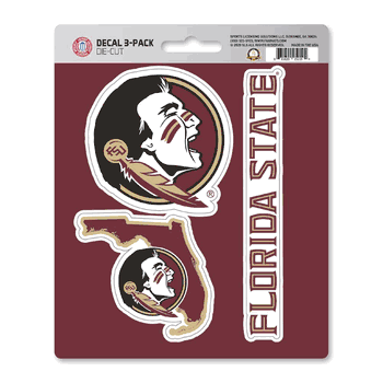 Florida State Seminoles 3 Piece Decal Sticker Set