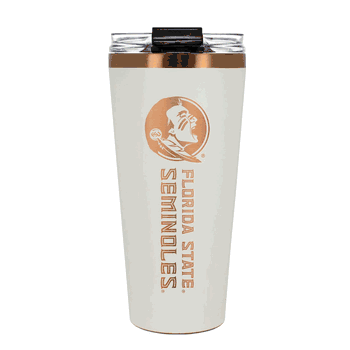 Florida State Seminoles 32oz Crème and Copper Big Slim Tumbler with Straw