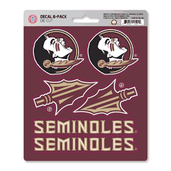 Florida State Seminoles 6 Count Mini Decal Sticker Pack