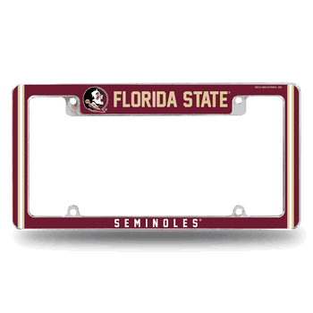 Florida State Seminoles Alternate Design All Over Chrome Frame