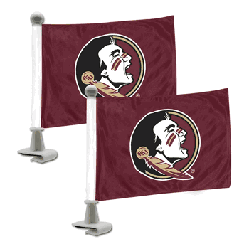 Florida State Seminoles Ambassador Car Flags - 2 Pack Mini Auto Flags, 4in X 6in