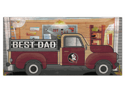 Florida State Seminoles Best Dad Truck 6x12 Sign