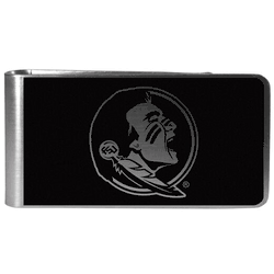 Florida State Seminoles Black and Steel Money Clip