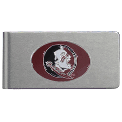 Florida State Seminoles Brushed Metal Money Clip