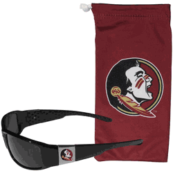 Florida State Seminoles Chrome Wrap Sunglasses and Bag