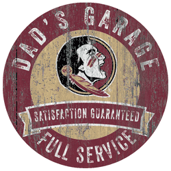 Florida State Seminoles Dad's Garage Sign