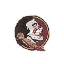 Florida State Seminoles Distressed Logo Cutout Sign