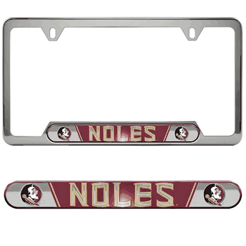 Florida State Seminoles Embossed License Plate Frame, 6.25in x 12.25in