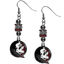 Florida State Seminoles Euro Bead Earrings