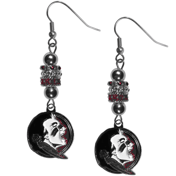 Florida State Seminoles Euro Bead Earrings