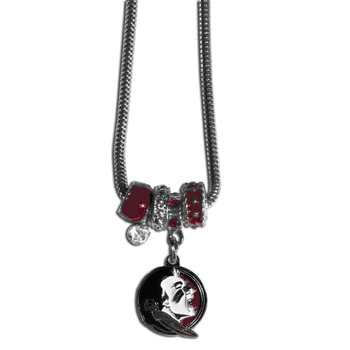 Florida State Seminoles Euro Bead Necklace