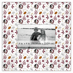 Florida State Seminoles Floral Pattern 10x10 Frame