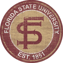 Florida State Seminoles Heritage Logo Round Sign
