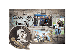 Florida State Seminoles I Love my Family Clip Frame