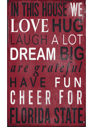 Florida State Seminoles In This House Sign