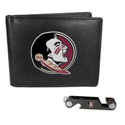 Florida State Seminoles Leather Bi-fold Wallet & Key Organizer