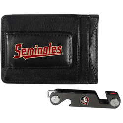 Florida State Seminoles Leather Cash & Cardholder & Key Organizer