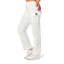Florida State Seminoles NCAA Kadi Cargo Straight Fleece Pants White Small