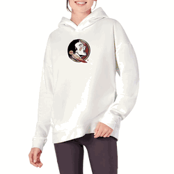 Florida State Seminoles NCAA Kadi Hoodie with Zipper Pockets White Large