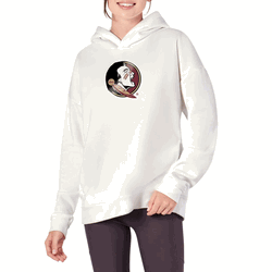 Florida State Seminoles NCAA Kadi Hoodie with Zipper Pockets White Small