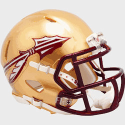 Florida State Seminoles NCAA Mini Speed Football Helmet Metallic Paint