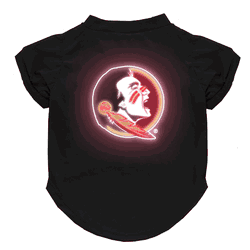 Florida State Seminoles Neon Pet T-Shirt, Large