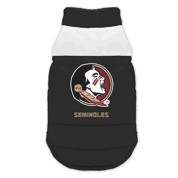 Florida State Seminoles Pet Parka Puff Vest Large