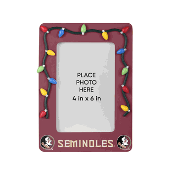 Florida State Seminoles Picture Frame with Holiday Lights