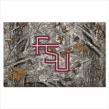 Florida State Seminoles Rubber Scraper Door Mat Camo