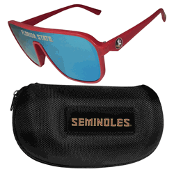 Florida State Seminoles Shield Sunglasses with Case