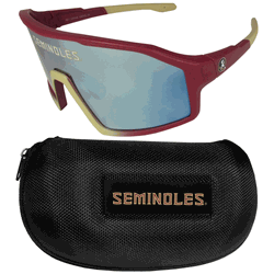 Florida State Seminoles Shield Sunglasses with Case
