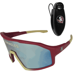 Florida State Seminoles Shield Sunglasses with Visor Clip